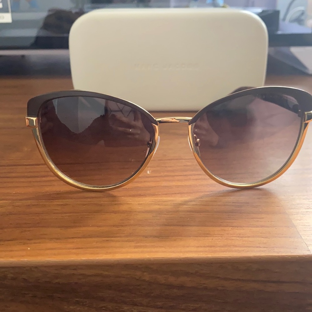 Marc Jacobs Brown & Gold Sunglasses